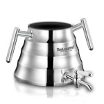 کتری و قوری روگازی استیل دلمونتی مدل DL1410 Stainless steel kettle and teapot DL1410  