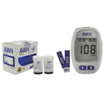 دستگاه تست قندخون آوان مدل AGM01 به همراه  مجموعه 2 عددی نوار تست قند خون آوان Avan Blood Glucose Meter