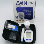 دستگاه تست قندخون آوان مدل AGM01 به همراه  مجموعه 2 عددی نوار تست قند خون آوان Avan Blood Glucose Meter