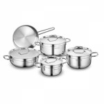 سرویس قابلمه 9 پارچه کرکماز مدل A1660 Korkmaz Alfa A1660 9 Peices Cookware Set