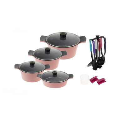 سرویس پخت و پز 18 پارچه تکنو مدل Venus 002 Tecno Venus 002 Cookware Set 18 Pcs