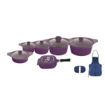 سرویس پخت و پز 15 پارچه ام جی اس مدل KC1513 MGS KC1513 Cookware Set 15 Pcs