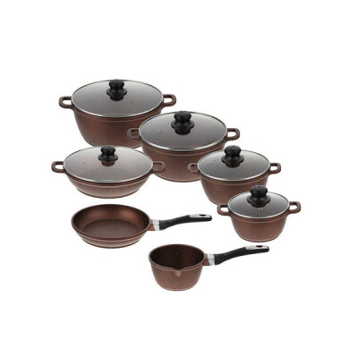 سرویس پخت و پز 12 پارچه زرساب مدل ML-7400 Zarsab ML-7400 Cookware Set 12 Pcs