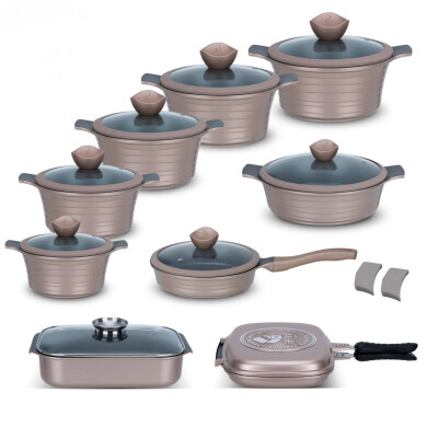 سرویس قابلمه 20 پارچه جی فی نی کد 0004 Giffini 0004 Cookware 20 Pcs