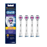 سری یدک مسواک برقی اورال-بی مدل 3D White بسته 4 عددی Oral-B electric toothbrush towel series, 3D White model, 4-digit package