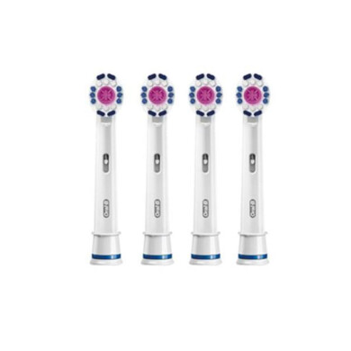 سری یدک مسواک برقی اورال-بی مدل 3D White بسته 4 عددی Oral-B electric toothbrush towel series, 3D White model, 4-digit package