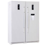 یخچال و فریزر دوقلوی هیمالیا مدل NR390ip-HFZN320 Himalia Ice Pool Leather White No Frost Refrigerator With Icemaker