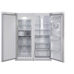 یخچال و فریزر دوقلوی هیمالیا مدل NR390ip-HFZN320 Himalia Ice Pool Leather White No Frost Refrigerator With Icemaker