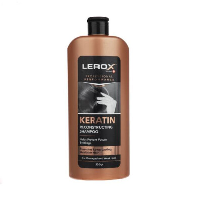 شامپو مو لروکس مدل Keratin وزن ۵۵۰ گرم Lerox Creatine Hair Shampoo 550 gr