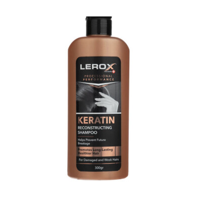شامپو مو لروکس مدل Keratin حجم 300 میلی لیتر Lerox Creatine Hair Shampoo 300ml