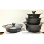 سرویس پخت و پز 8 پارچه کاج نچسب مدل ساینا KAJ Cookware Set Saina Model 8 Pcs