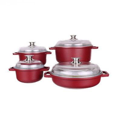 سرویس پخت و پز 8 پارچه کاج تفلون مدل Armila Kaj Teflon Armila Cookware Set 8 Pieces