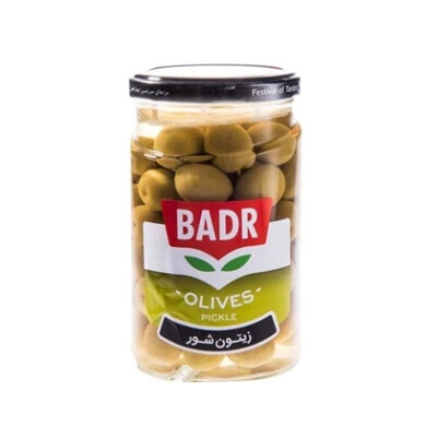زیتون شور با هسته بدر Badr Whole Olive