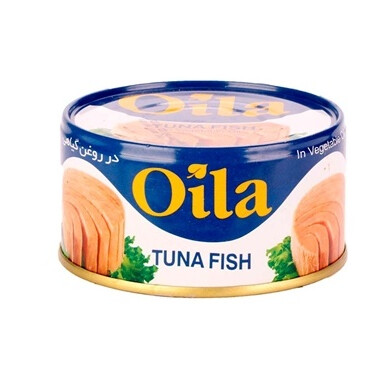 کنسرو تن ماهی در روغن سویا اویلا Oila Tuna Fish In Soybean Oil 