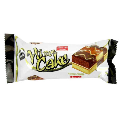 کیک لایه ای های بای کرم کاکائویی و وانیلی شیرین عسل Shirin Asal - Two-layer layered cake with cocoa cream and vanilla bay 