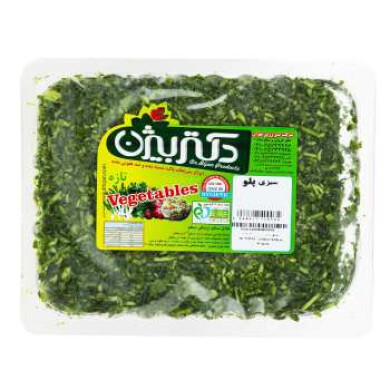 سبزی پلو خرد شده دکتر بیژن بسته ای 380 گرمی Chopped pilaf vegetables by Dr. Bijan, 380 g package