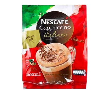 کاپوچینو ایتالیانو به همراه پودر مخلوط کاکائو نسکافه Nescafe Cappuccino Italiano With Cocoa Powder Mixed