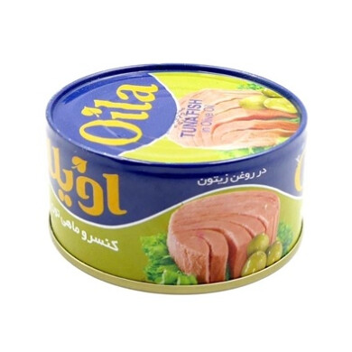 کنسرو تن ماهی در روغن زیتون اویلا Oila - Canned tuna in olive oil 