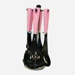 ست کفگیر و ملاقه رنگی آنتیک یونیک کد 1120 Antique color spatula and ladle set, code 1120
