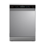 ماشین ظرفشویی ایکس ویژن مدل M160 رنگ نقره ای Xvision M160 dishwasher, silver color